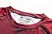 Red Plume Men's Compression Sports Shirt Cool Lightning Running Long Sleeve Tee Red