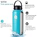 32oz Stainless Steel Sports Water Bottle - hydro-Water qottle Thermal Wide Mouth Flask Thermos Hot and Cold Double Wall Vacuum Insulated Travel Mug-Tiffany Blue