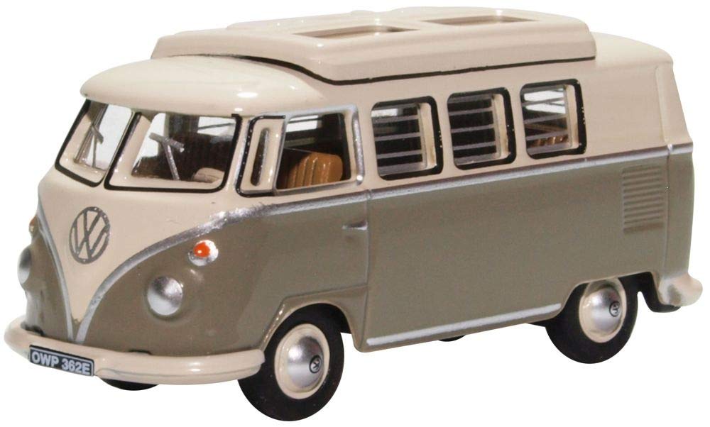 Oxford Diecast VW T1 Camper - Grey/White
