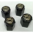 Pontiac Trans Am Formula Valve Stem Caps (Black - Gold/Black)