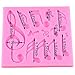 Mujiang Music Note Silicone Fondant Gum paste Pastry Cake Decorating Molds