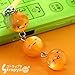 Orange Mikan Chan Triplets Crystal Cell Phone Strap
