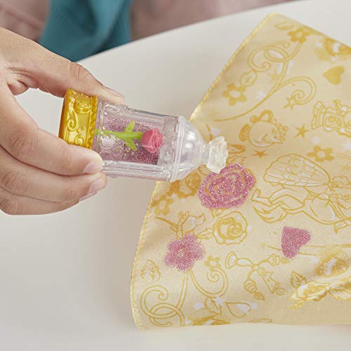 Disney Princess E5599EU4 Die schöne Glitzerprinzessin, Puppe mit Glitzer-Streuer und Zubehör, Multicolor – Bild 7