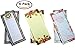 Creative Hobbies Magnetic Memo Note Pads, 60 Sheets Per Pad, 8 x 3.5 Inches, 2 Each of 3 Country Kitchen Designs - Total of 6 Pads (Set 3)