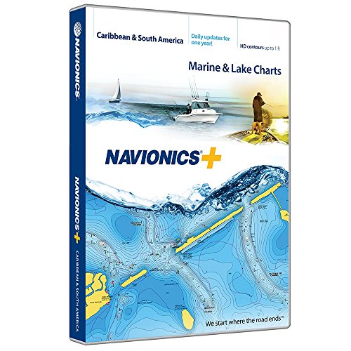 Navionics Caribbean & S. America, SD Card Nautical Chart on SD/Micro-SD Card - MSD/NAV+3XG