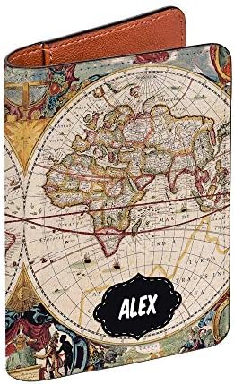 Vintage Map Collection - Personalized RFID Passport Holder for Women and Men