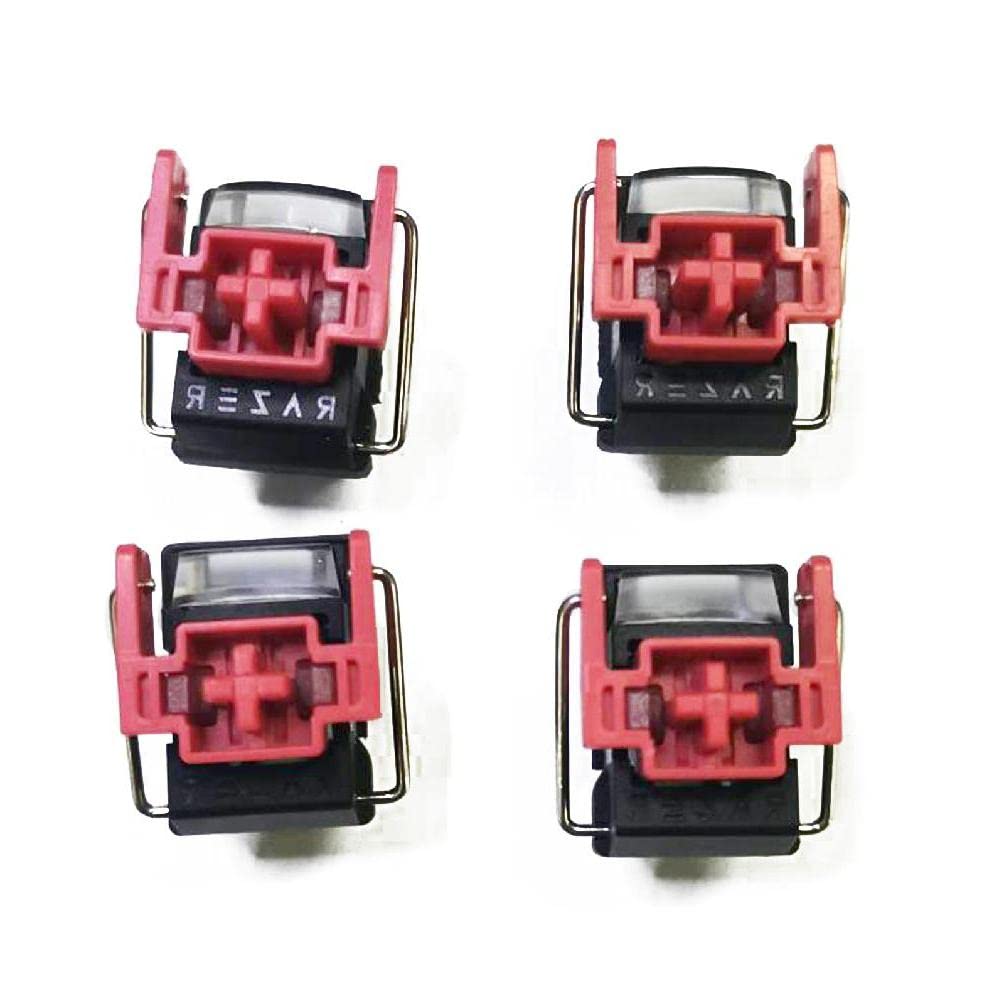 BYNNIX 4Pcs Red Optical Switches V2 Hot Swap Slient Liner Switch for Huntsman Elite Gaming Mechanical Keyboard Huntsman Elite Gaming Keyboard v2 Linear clicky