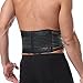 HURMES Lumbar Support Belt Back Brace - Adjustable Lower Back Brace with Removable Fever Pads(2pcs) - Self-Heating Magnetic Therapy for Back Pain Relief, Herniated Disc, Scoliosis (Black, M)