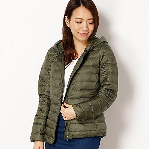 Amazon トミーヒルフィガー レディース Tommy ダウンジャケット 302カーキ L コート ジャケット 通販