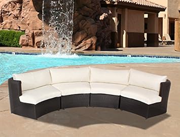 Amazon Com Husen Outdoor Patio Furniture Sofa Sectional Wicker