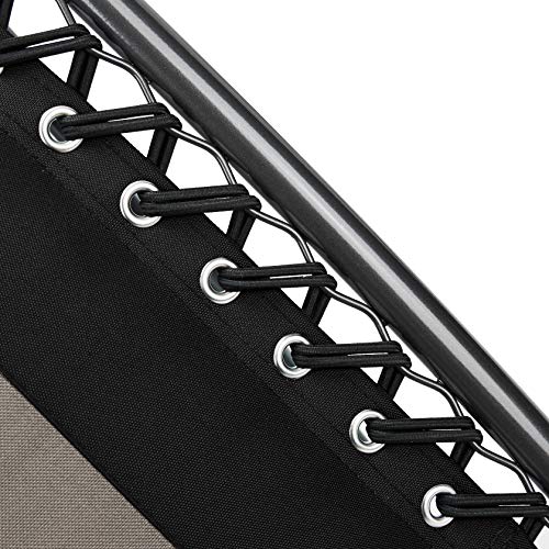 Amazon Basics Sedia a sdraio Zero Gravity, imbottita, nero