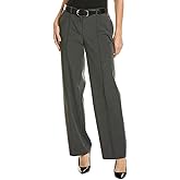 Anne Klein Womens Fly Front Slash Pocket Pintuck Trouser [