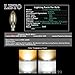 LETO candelabra LED Bulbs Dimmable 4W,UL Listed-40W Light Bulbs Equivalent,LED Warm White 2700K decorative Chandelier Bulb,E12 Candelabra Base ,6 -Pack