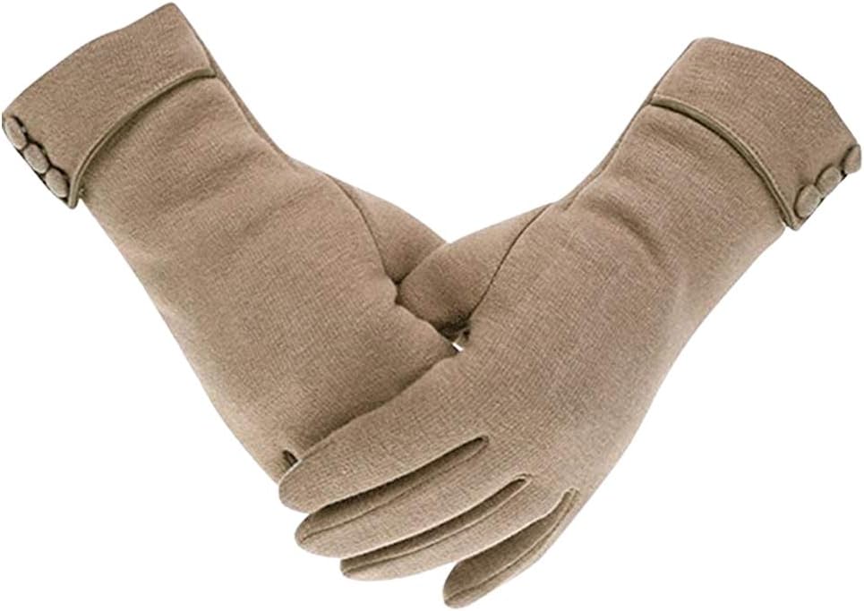 Womens Touch Screen Gloves Thick Fleece Lined Windproof Winter Warm Gloves