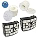 HQRP 2-Pack Filter Kit (HEPA+ Foam & Felt) compatible with Shark APEX AX950 AX951 AX952 AZ1000 AZ1000W AZ1002 AZ1002BRN ZU881 DuoClean Powered Lift-Away Vacuum, XHF650 XFF650 Replacement