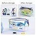 Holographic Iridescent Makeup Bag, Hologram Cosmetic Bags Large Toiletries Pouch Handy Makeup Pouch, Wristlets Organizer Women Clutch Evening Bag, Valentines Day Gifts, Eye Pattern