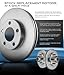 Callahan Brake Parts FRONT 261.6 mm Premium OE 5 Lug [2] Brake Disc Rotors + [4] Ceramic Brake Pads + Clips CRK12548