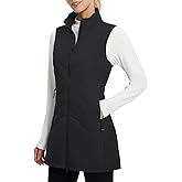 baleaf Running Vest for Women Long Puffer Fall Coat Sleeveless Jacket Outerwear Winter Warm Fleece Hybrid Lightweight