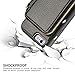 ZVE Case for Apple iPhone 6s / 6 - Black Leather Folio Wallet Case with Card Holder, Wrist Strap, 4.7 inch, Unisex