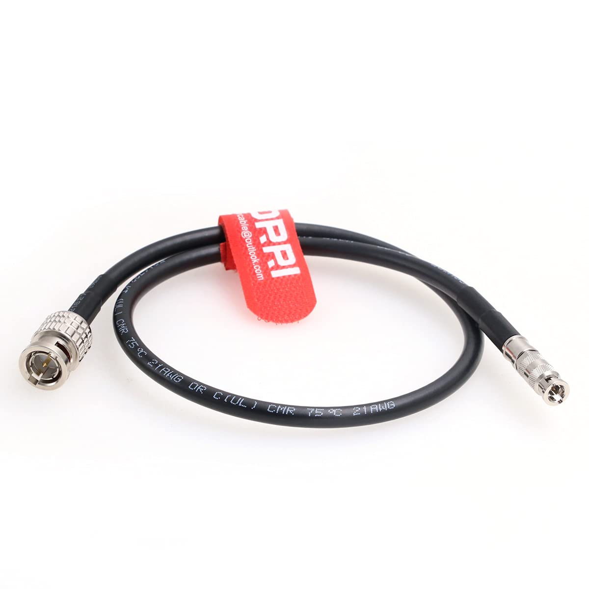 DRRI 12G BNC Male to High Density Micro BNC HD-SDI Digital Video Cable for Blackmagic Video Assist 5" 12G HDR