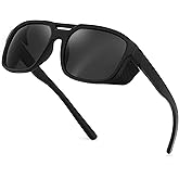 FEISEDY Polarized Sunglasses Men Women Side Shield Goggles Retro Pilot Square Steampunk Fishing Sun Glasses B0348