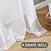 MRTREES Sheer Curtains White 45 inches Long Kitchen Curtains Sheers Basement Short Curtains Living Room Small Curtain Bedroom Voile Window Curtain Panels Rod Pocket 2 Panels