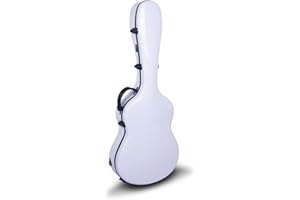 Crossrock CRF1000LWT Hardshell Les Paul Guitar Case, Fiberglass, White