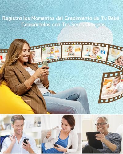 ARENTI Monitor Bebé con Dos Camaras Camara para Bebe 4MP 5" HD 2.4G&5G WiFi Monitor de Video con Visión Nocturna por Infrarrojos, Luz Nocturna, Audio Bidireccional, Detección de Llanto y Movimiento