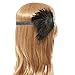 eforpretty Black 1920s Vintage Art Deco Flapper Headband with Peacock Feather Rhinestone