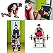 Perpetuum Sports Bundle: 1 Knee Compression Sleeve Support & 1 Knee Patella Strap | Aids in Rehabilitation, Helps Ease Pain and Stiffness During Basketball, Weightlifting, Crossfit, Running & More
