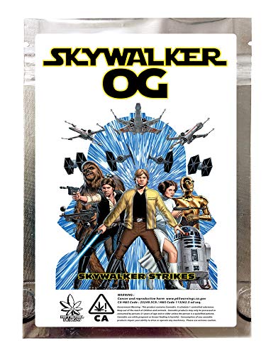 Skywalker OG 3.5g 3.5g Mylar Smell Proof Zip Lock Empty Bags - 30pcs