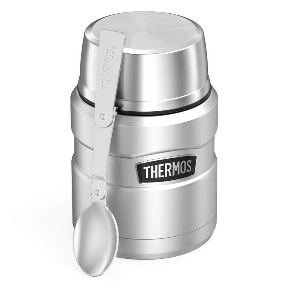 Thermos Thermos Stainless King Silver Food Jar (0.45 L), Heat Retention (Silver)