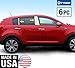 Made In USA! 2011-2016 Kia Sportage 6PC Stainless Steel Chrome Pillar Post Trim