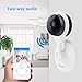 miSafes 1080p HD Day Night Vision Mini Smart Wireless Wifi Indoor Home Security Surveillance Nanny Camera Two-Way Audio Motion Alerts Remote View Cam Easy Bluetooth Connection 304 White