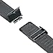 TRUMiRR 16mm Watchband Mesh Stainless Steel Metal Watch Band Strap Bracelet for Motorola Moto 360 2 (2nd Gen 42mm Women's 2015),Huawei Talkband B3 with Tool and Spring Bar, Black