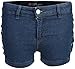 dELiA*s Girl\'s Denim Twill Shorts (2 Pack), Black & Blue, Size 8'