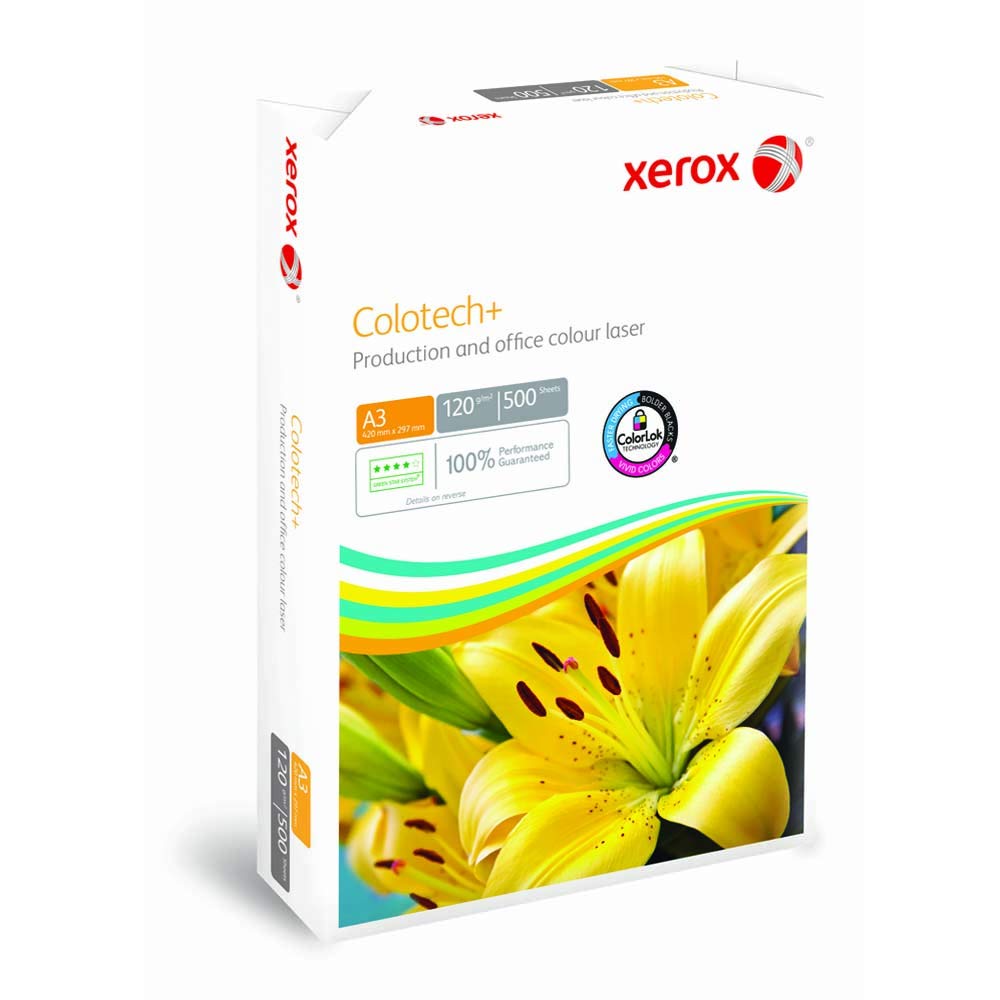 Xerox Colotech+ Premium Quality Paper White 120gsm A3 500 Sheets