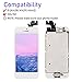 For iPhone 5 Screen Replacement Home Button, Arotech 4.0 inch Full Assembly LCD Display Digitizer Touch Screen Repair Tool Kit Tempered Glass (i5 White)