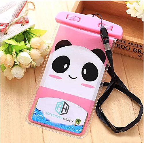 Universal Waterproof Bag Neck Strap, Cartoon Panda Design Case Cover Holder For iPhone 6 6S 7 Plus Galaxy S7 S7 Edge Note 3 4 5 and Other Mobile Phones (Waterproof Panda) - Thumbnail 4