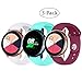 Fit Samsung Galaxy Watch (42mm)/ Galaxy Watch Active (40mm) Bands, 3Pack 20mm Quick Release Stylish Sport Silicone Bands Straps Wristbands Bracelet Watch Band for 42mm Galaxy Watch (White Green Red)