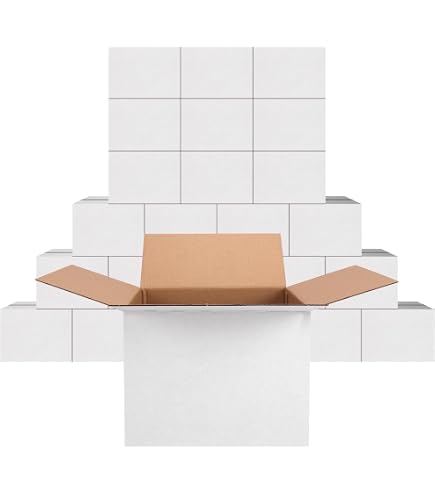 50 Pack Of 8x8x6 Corrugated Cardboard Shipping Boxes - Mail, Packing, Storage, 32 ECT, USA Made