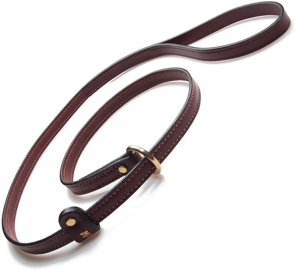 flat leather slip lead