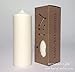 ILY Nature's Light Natural & Unscented White Soy Pillar Candle Liberty 160 Hour Burn Time 2.75 x 7.3 Inch 1.5 lb Grown and Made in The USA