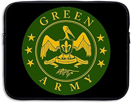 Green ARMY Decal Stiker Spill-Resistant Waterproof Notebook Computer Sleeves Two Sides Print