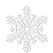 Stunning White Glitter Snowflake Decoration - 11