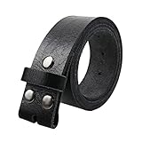 Senmi Mens Full Grain 100% Country Cowhide Genuine Leather Belts Snap on Belt