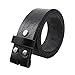 NPET Mens Full Grain Leather Belts Snap on Belt Strap 1 1/2