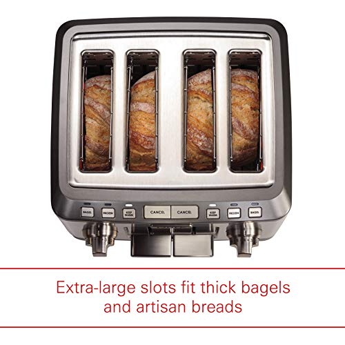 Wolf Gourmet 4Slice ExtraWide Slot Toaster with Shade Selector, Bagel