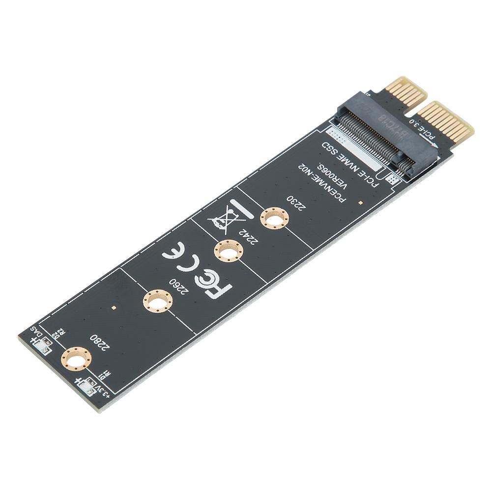 Wendry Hard Disk Riser Card,PCI-E to M.2 Hard Drive Disk NVME Adapter Extension Riser Card Converter,with Cooling Fin,Suitable for SSD with Sizes of 2230/2242/2260/2280