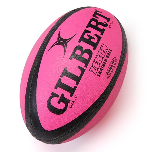 Gilbert Zenon Rugby Ball Pink Size 5 Gilbert Zenon
